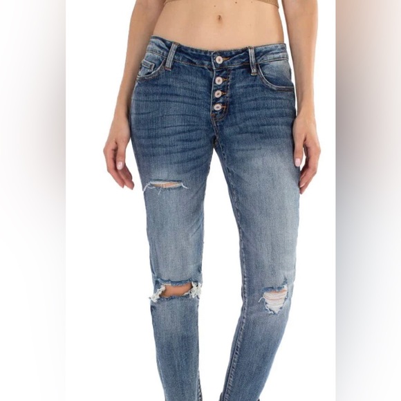 KanCan Denim - KANCAN WOMEN'S HIGH RISE MOM JEANS Size 1/24